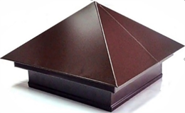 Колпак на столб забора с двойной юбкой 9602 Колпак на столб забора с двойной юбкой 9602