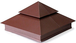 Колпак на столб забора многоярусный 9604 Колпак на столб забора многоярусный 9604