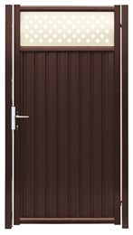 Калитка Estet Plus 2,0х1 RAL 8017/1014 9889 Калитка Estet Plus 2,0х1 RAL 8017/1014 9889