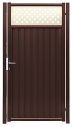 Калитка Estet Plus 2,4х1 RAL 8017/1014 9890 Калитка Estet Plus 2,4х1 RAL 8017/1014 9890