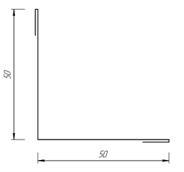 Угол простой 50*50 мм, Внутренний 10030 Угол простой 50*50 мм, Внутренний 10030