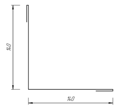 Угол простой 140*140 мм, Внутренний 10035 Угол простой 140*140 мм, Внутренний 10035