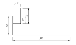 Околооконная планка 60*350 мм 10055 Околооконная планка 60*350 мм 10055
