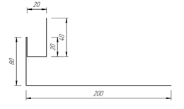 Околооконная планка 80*200 мм 10058 Околооконная планка 80*200 мм 10058