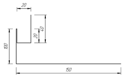 Околооконная планка 100*150 мм 10063 Околооконная планка 100*150 мм 10063