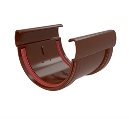 Соединитель желоба Дизайн 135 ПВХ Grand Line Шоколадный (RAL 8017) 10172 Соединитель желоба Дизайн 135 ПВХ Grand Line Шоколадный (RAL 8017) 10172