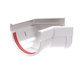 Угол желоба 135 гр. Дизайн 135 ПВХ Grand Line Белый (RAL 9003) 10174 Угол желоба 135 гр. Дизайн 135 ПВХ Grand Line Белый (RAL 9003) 10174