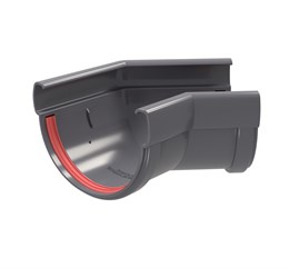 Угол желоба 135 гр. Дизайн 135 ПВХ Grand Line Графит (RAL 7024) 10176 Угол желоба 135 гр. Дизайн 135 ПВХ Grand Line Графит (RAL 7024) 10176