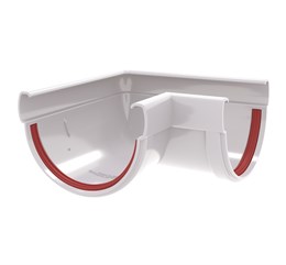 Угол желоба 90 гр. Дизайн 135 ПВХ Grand Line Белый (RAL 9005) 10180 Угол желоба 90 гр. Дизайн 135 ПВХ Grand Line Белый (RAL 9005) 10180