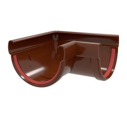 Угол желоба 90 гр. Дизайн 135 ПВХ Grand Line Шоколадный (RAL 8017) 10184 Угол желоба 90 гр. Дизайн 135 ПВХ Grand Line Шоколадный (RAL 8017) 10184