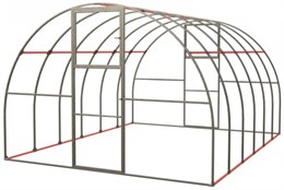 Теплица Дачница 65 Усиленная (Каркас) 8м Теплица Дачница 65 Усиленная (Каркас) 8м