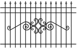 Забор кованый МЗК-50 (1500*2460) Забор кованый МЗК-50 (1500*2460)