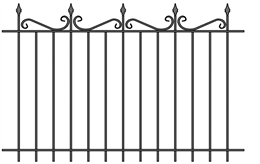 Забор кованый МЗК-15 (1500*2295) Забор кованый МЗК-15 (1500*2295)