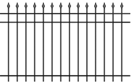 Забор кованый МЗК-41 (1500*2460) Забор кованый МЗК-41 (1500*2460)
