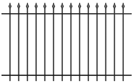Забор кованый МЗК-42 (1500*2460) Забор кованый МЗК-42 (1500*2460)