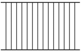 Забор кованый МЗК-1 (1500*2460) Забор кованый МЗК-1 (1500*2460)