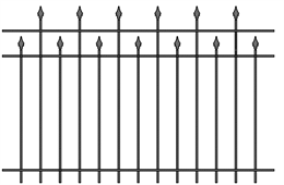 Забор кованый МЗК-13 (1500*2295) Забор кованый МЗК-13 (1500*2295)