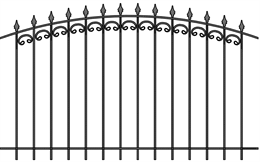 Забор кованый МЗК-28 (1500*2460) Забор кованый МЗК-28 (1500*2460)