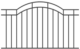 Забор кованый МЗК-17 (1500*2460) Забор кованый МЗК-17 (1500*2460)