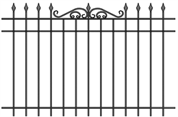 Забор кованый МЗК-18 (1500*2295) Забор кованый МЗК-18 (1500*2295)