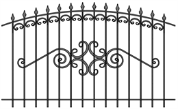 Забор кованый МЗК-35 (1500*2460) Забор кованый МЗК-35 (1500*2460)