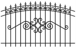 Забор кованый МЗК-34 (1500*2460) Забор кованый МЗК-34 (1500*2460)