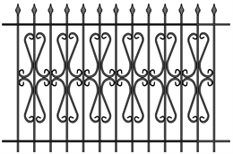 Забор кованый МЗК-19 (1500*2295) Забор кованый МЗК-19 (1500*2295)