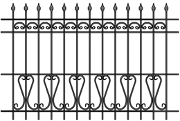Забор кованый МЗК-4 (1500*2295) Забор кованый МЗК-4 (1500*2295)