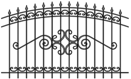 Забор кованый МЗК-36 (1500*2460) Забор кованый МЗК-36 (1500*2460)