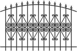 Забор кованый МЗК-5 (1500*2295) Забор кованый МЗК-5 (1500*2295)