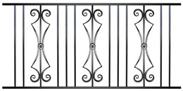 Ограждение металлическое ОГР-13 (1000*2295 мм) Ограждение металлическое ОГР-13 (1000*2295 мм)