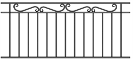 Ограждение металлическое ОГР-19 (1000*2295 мм) Ограждение металлическое ОГР-19 (1000*2295 мм)
