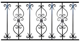 Ограждение металлическое ОГР-29 (1000*2295 мм) Ограждение металлическое ОГР-29 (1000*2295 мм)