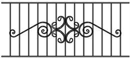 Ограждение металлическое ОГР-31 (1000*2295 мм) Ограждение металлическое ОГР-31 (1000*2295 мм)