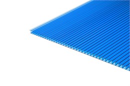 Сотовый поликарбонат Колибри 6*2100*6000 (950 гр/кв.м.) Синий Сотовый поликарбонат Колибри 6*2100*6000 (950 гр/кв.м.) Синий