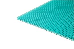 Сотовый поликарбонат Колибри 10*2100*6000 (1250 кг/кв,м) Бирюзовый Сотовый поликарбонат Колибри 10*2100*6000 (1250 кг/кв,м) Бирюзовый