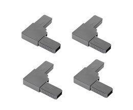 Уголок ПВХ для профиля МС Антрацит (уп. 4 шт) Уголок ПВХ для профиля МС Антрацит (уп. 4 шт)