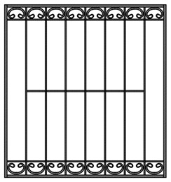 Решетка металлическая на окно арт.003 (1400*1300) Решетка металлическая на окно арт.003 (1400*1300)