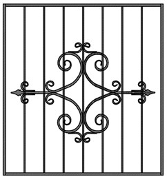 Решетка металлическая на окно арт.005 (1400*1300) Решетка металлическая на окно арт.005 (1400*1300)