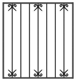 Решетка металлическая на окно арт.015 (1400*1300) Решетка металлическая на окно арт.015 (1400*1300)