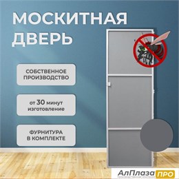 Москитная дверь Стандарт Антрацит (распашная) Москитная дверь Стандарт Антрацит (распашная)