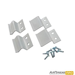 Комплект крепления москитной сетки Белый, Металл (кронштейн + саморез) Комплект крепления москитной сетки Белый, Металл (кронштейн + саморез)