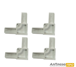 Уголок ПВХ для профиля МС Белый (уп. 4 шт) Уголок ПВХ для профиля МС Белый (уп. 4 шт)