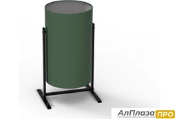 Урна уличная УРТ-25, разборная, зеленая, 25 литров