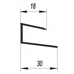 Стартовый профиль 3,0*0,01 м 1970 Стартовый профиль 3,0*0,01 м 1970