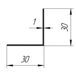 Угол 30*30 (3,0м) 1973 Угол 30*30 (3,0м) 1973