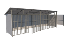 Контейнерная площадка ТБО "INDUSTRIAL 07" (4 контейнера) 2481
