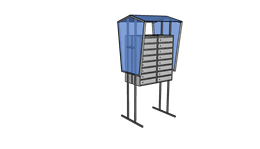 Стойка для п/я СТ 207 2570 Стойка для п/я СТ 207 2570