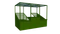 Развал фруктово-овощной 3000*2000*2000 с крышей, закрытый 9274