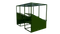 Развал фруктово-овощной 3000*2000*2000 с крышей, закрытый 9274
